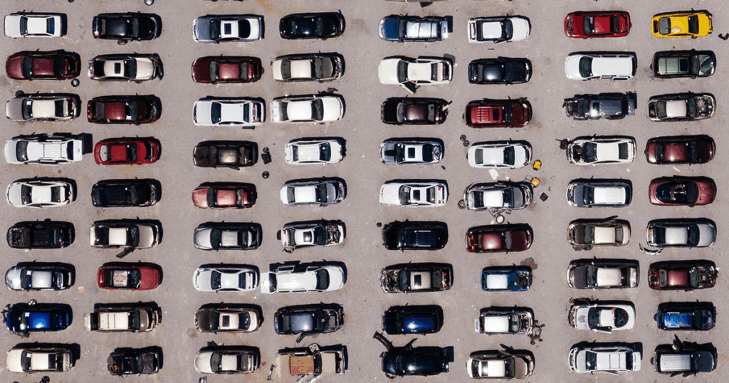 Cars all parked up