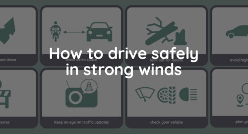 How to Drive Safely in Strong Winds – Infographic