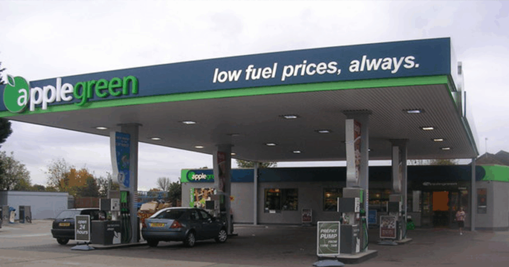 Image of an Applegreens fuel station take from Wikipedia creative licence